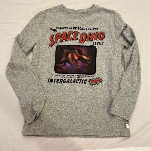 Gap Kids Interactive Dinosaur Lenticular Graphic T-Shirt Size XXL (14/16) EUC - Picture 7 of 10